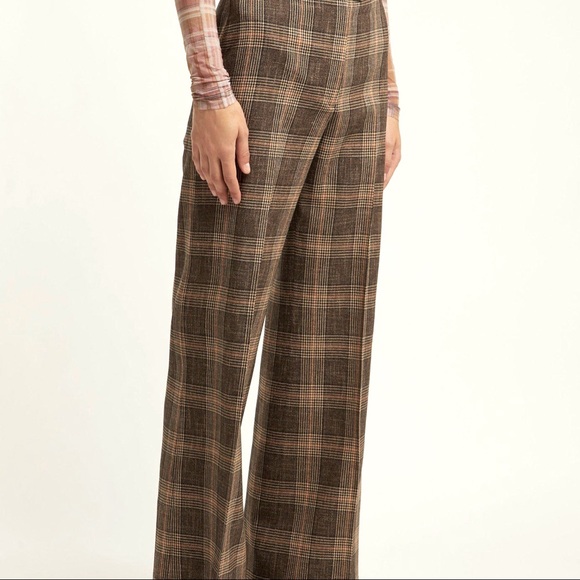 Acne Wool Prince Of Wales Checkered Trousers - Picture 3 of 13